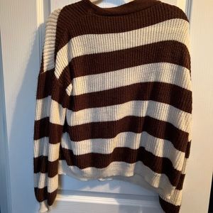 striped cardigan sweater
